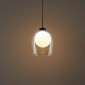 Suspension cloche et boule blanche - Calypso|Suspensions|Kosilum