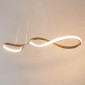 Suspension dorée longue vague LED 100 cm - Marceline|Suspensions|Kosilum Suspension dorée longue vague LED 100 cm - Marceline|Suspensions|Kosilum
