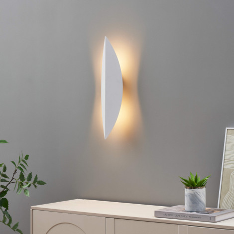 Grand éclairage mural blanc LED indirecte 6W - Moana|Appliques murales|Kosilum Grand éclairage mural blanc LED indirecte 6W - Moana|Appliques murales|Kosilum