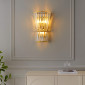 Applique chic cristal transparent et métal doré - Giova|Appliques murales|Kosilum