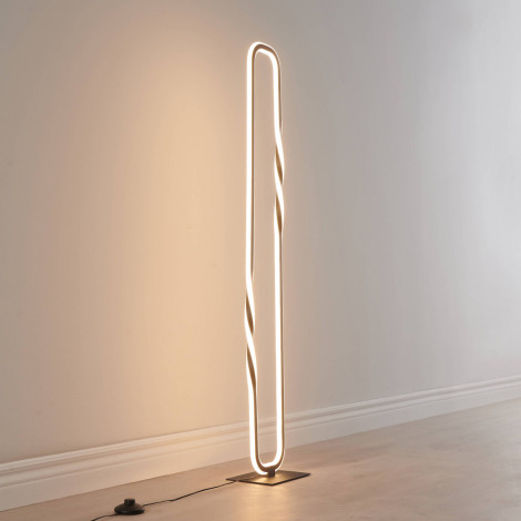 Lampadaire design rectangle noir LED dimmable - Powell|Lampadaire|Kosilum