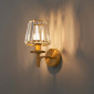 Applique luxueuse métal finition laiton et cristal - Odrina|Appliques murales|Kosilum