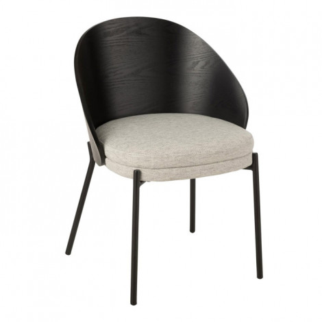 Chaise Design "Lone" 74cm Noir & Gris|Chaise|Paris Prix