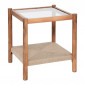 Table d'Appoint en Bois "Apala" 55cm Marron|Table Basse|Paris Prix