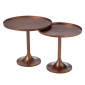 Lot de 2 Tables d'Appoint "Fone" 56cm Bronze|Table Basse|Paris Prix