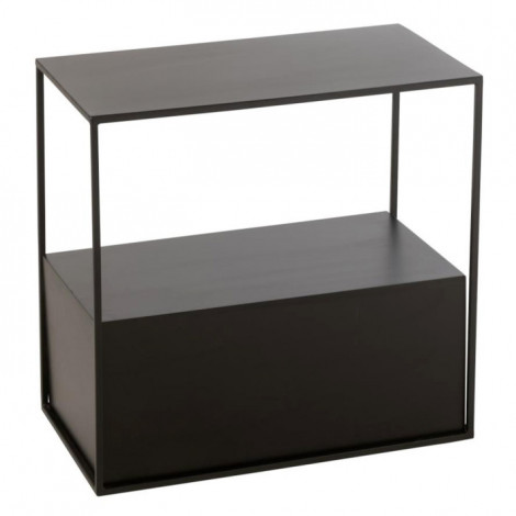 Table d'Appoint en Métal "Maryanne" 57cm Noir|Table Basse|Paris Prix
