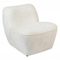 Chauffeuse Chenille "Minari" 81cm Blanc|Fauteuil / Chauffeuse|Paris Prix