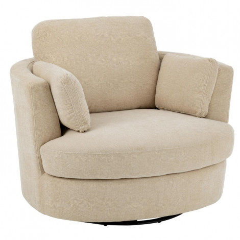 Fauteuil Pivotant "Swiv" 109cm Beige|Fauteuil / Chauffeuse|Paris Prix