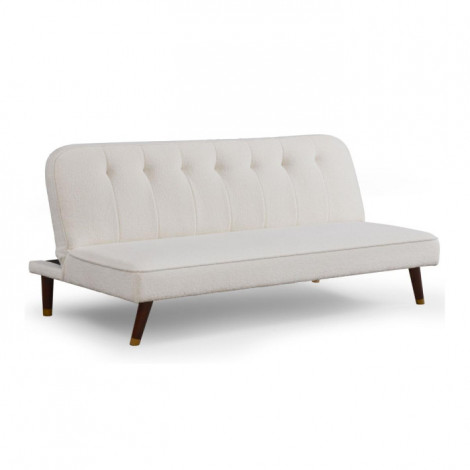 Canapé Convertible en Bouclette "Seattle" 180cm Crème|Canape|Paris Prix