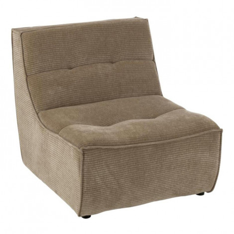 Module Canapé Matelassé "Grid" 97cm Taupe Foncé|Canape|Paris Prix