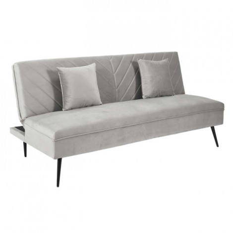 Canapé Convertible 2 Places "Diane" 168cm Gris Clair|Canape|Paris Prix