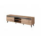 Lord - meuble TV - bois et noir - 170 cm - style industriel|Meuble TV|BestMobilier