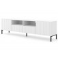 Lara - meuble tv - pieds noirs - 2 tiroirs - 200 cm|Meuble TV|BestMobilier