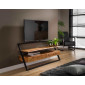 Goa - meuble tv - bois et noir - 140 cm|Meuble TV|BestMobilier