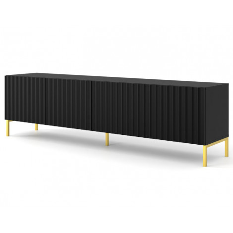 Lara - meuble tv - pieds dorés - 200 cm|Meuble TV|BestMobilier