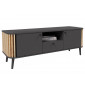 Camberwell - meuble tv - gris et bois - 138 cm|Meuble TV|BestMobilier