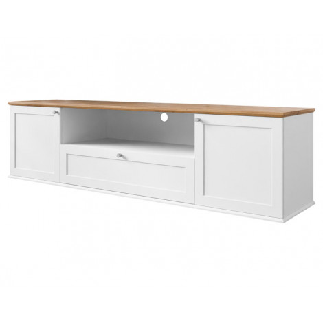 Francesco - meuble tv - bois et blanc - 182 cm|Meuble TV|BestMobilier