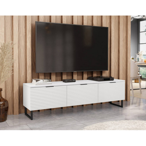 Barbara - meuble TV - blanc - 150 cm|Meuble TV|BestMobilier