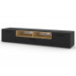 Leolio - meuble tv - noir et bois - 198 cm|Meuble TV|BestMobilier