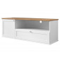 Francesco - meuble tv - bois et blanc - 137 cm|Meuble TV|BestMobilier