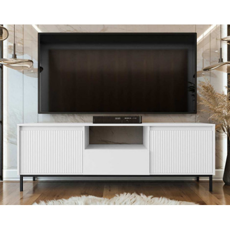 Girona - meuble tv ouvert - blanc - 174 cm|Meuble TV|BestMobilier