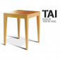 Table carrée d'appoint TAI structure bois de hêtre massif|Table|100chaises Table carrée d'appoint TAI structure bois de hêtre massif|Table|100chaises