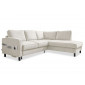 Molly - Canapé d'angle droit 5 places convertible en tissu|Canape|BestMobilier