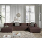 Stella - canapé panoramique en U - 7 places - en velours côtelé|Canape|BestMobilier