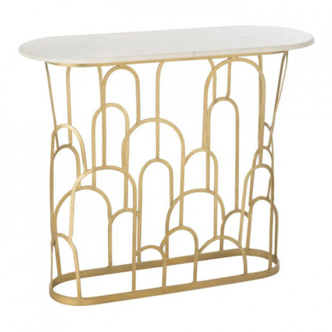 Console Design en Marbre "Moza" 91cm Or|Console|Paris Prix