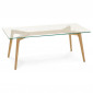 Table Basse Design "Kastra" 120cm Transparent|Table Basse|Paris Prix