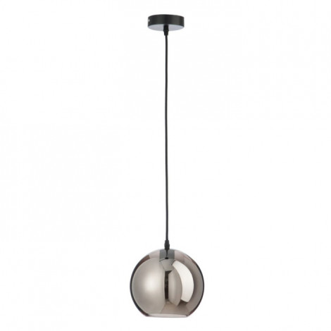 Lampe Suspension en Verre "Miroir" 20cm Argent|Suspensions|Paris Prix