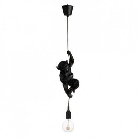 Lampe Suspension Design "Singe Déco" 96cm Noir|Suspensions|Paris Prix