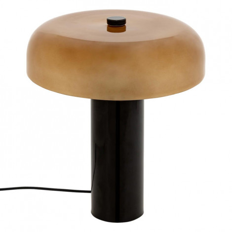 Lampe à Poser Cylindre en Verre "Jody" 37cm Ambre|Lampes à poser|Paris Prix
