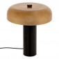 Lampe à Poser Cylindre en Verre "Jody" 37cm Ambre|Lampes à poser|Paris Prix