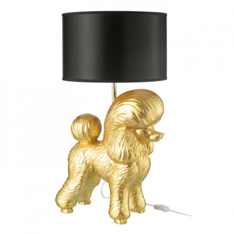 Lampe à Poser Déco "Caniche" 74cm Or|Lampes à poser|Paris Prix