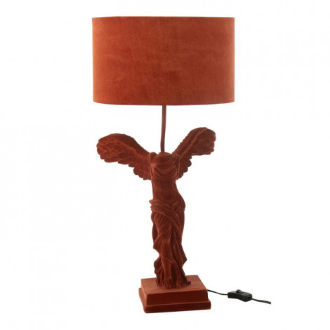 Lampe à Poser Sculpture "Grecque" 63cm Bordeaux|Lampes à poser|Paris Prix