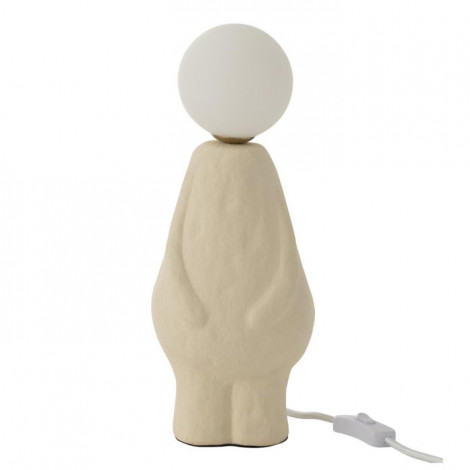 Lampe à Poser Déco "Bonhomme" 35cm Beige|Lampes à poser|Paris Prix