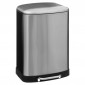 Poubelle de Cuisine en Inox "Ariane" 50L Argent|Equipement de Cuisine|Paris Prix