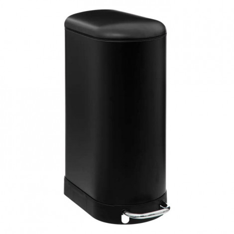 Poubelle de Cuisine Fine en Métal "Ariane" 30L Noir|Equipement de Cuisine|Paris Prix