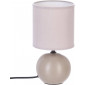 Lampe boule en céramique à poser "Timeo" - Gris taupe mat - H 25 x D 13 cm|Lampes à poser|AC Deco