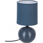 Lampe boule en céramique Timeo - Bleu orage - D 13 x H 24,7 cm|Lampes à poser|AC Deco