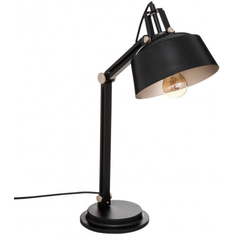 Lampe de bureau style industriel à poser en métal "Soul" - Noir - H 55.8 x L 21 x P 21 cm|Lampes à poser|AC Deco