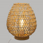 Lampe en papier - Etel - H 35,5 cm - Beige|Lampes à poser|AC Deco