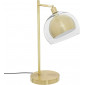 Lampe globe à poser en métal et verre "Rivi" - Doré - H 48 x L 26,5 x P 20 cm|Lampes à poser|AC Deco