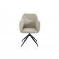 Fauteuil de table pivotant DALSTON velours beige|Chaise|Baita Home
