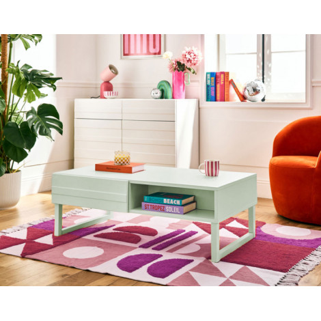 Sofia - table basse - vert sauge mat - 110 cm|Table Basse|BestMobilier