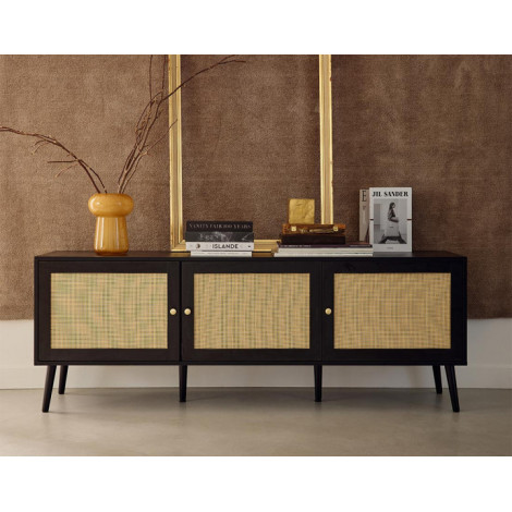 Goto - meuble tv - noir - 167 cm|Meuble TV|BestMobilier