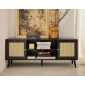Goto - meuble tv - noir - 140 cm|Meuble TV|BestMobilier