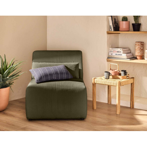 Onyx - fauteuil sans accoudoirs - en velours côtelé|Fauteuil / Chauffeuse|BestMobilier