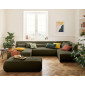 Onyx - pouf d'appoint - en velours côtelé|Banquettes / Bancs / Poufs|BestMobilier
